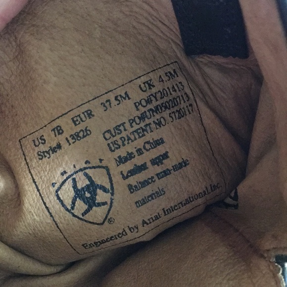 Ariat Ginger Leather Croc Embossed Slouch Boot - Picture 8 of 10